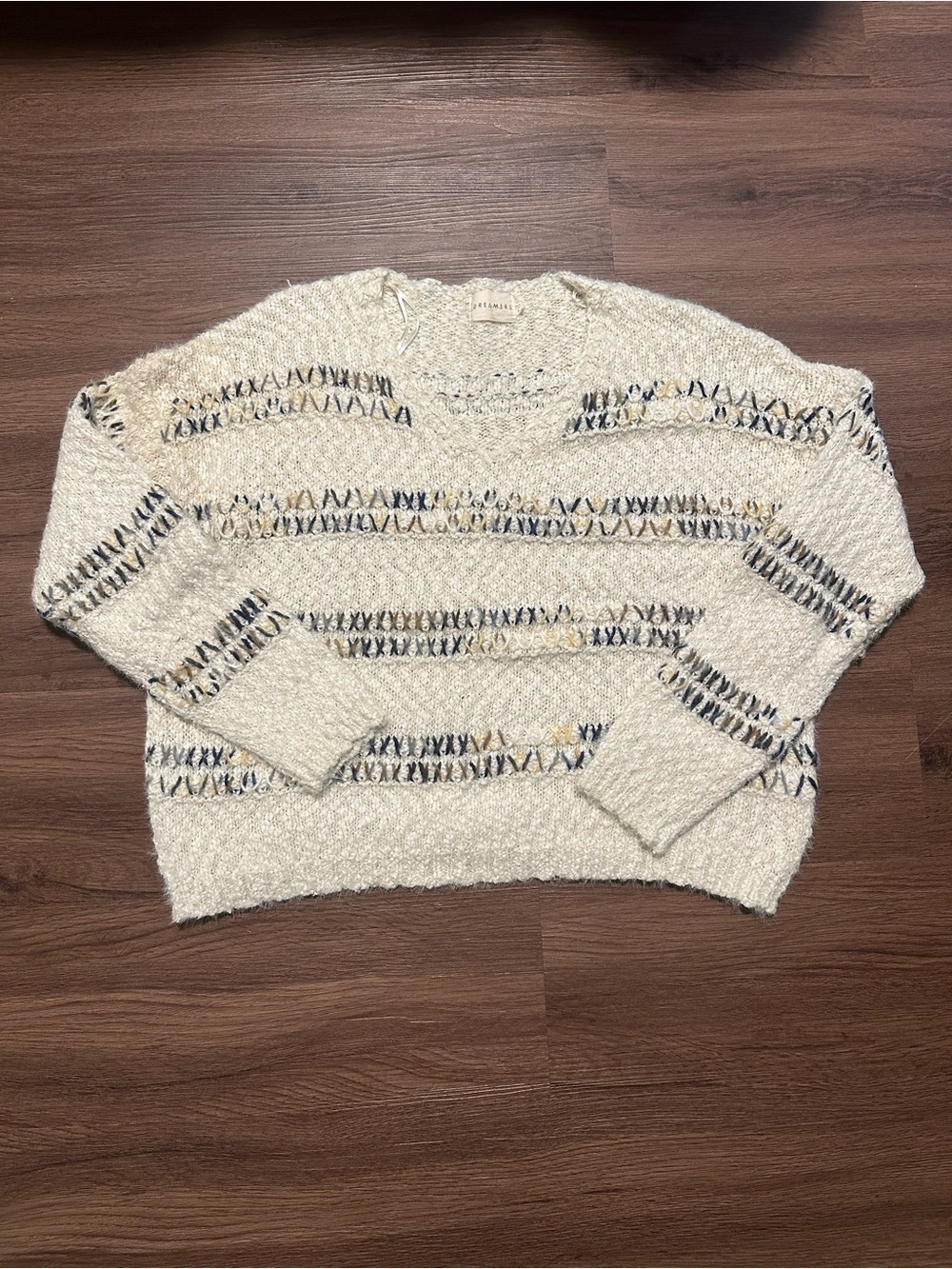 Dreamers Cozy, Cream Knit Sweater